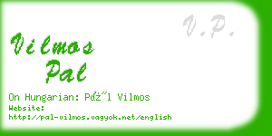 vilmos pal business card